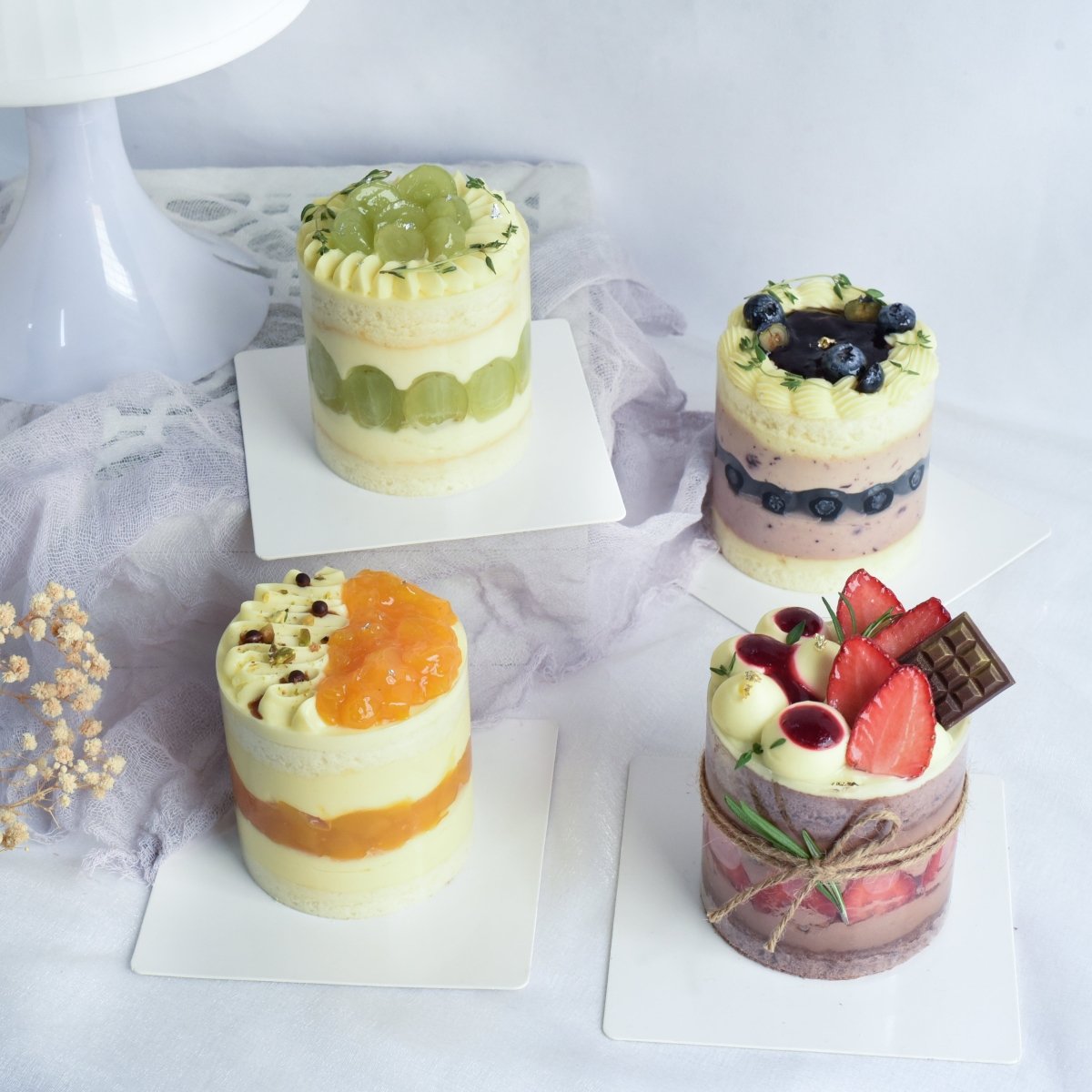Mini 3 Inch Fruit Chantilly Cake - YippiiGift