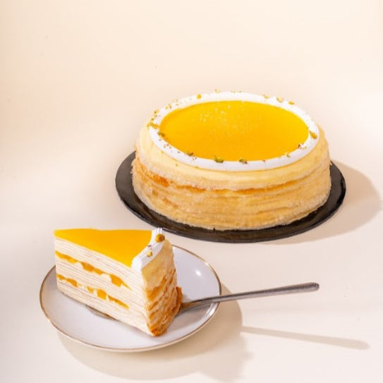 Summer Mango Mille Crepe Cake
