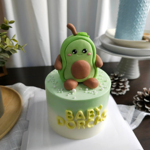 Avocado Cake 4 Inch (Fondant) - YippiiGift
