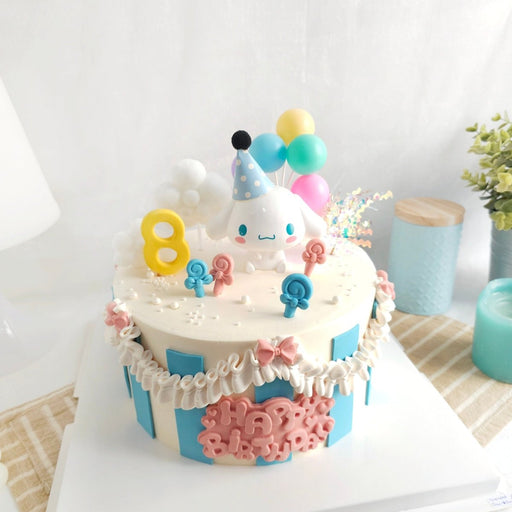 Cinnamoroll Party Cake 6 Inch (With Toy) - YippiiGift