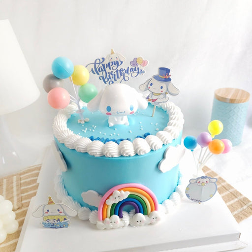 Cinnamoroll Party Cake 8 Inch (With Toy) - YippiiGift