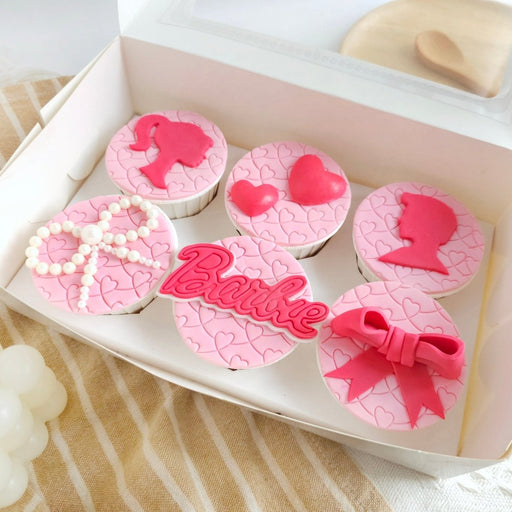 Cupcake - Barbie 6 Pcs (Fondant) - YippiiGift
