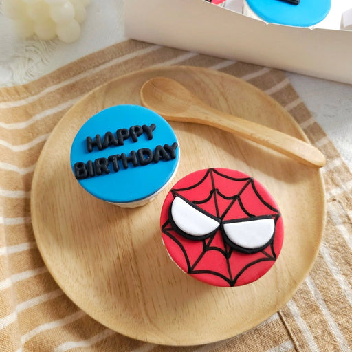 Cupcake - Spiderman 6pcs (Fondant) - YippiiGift