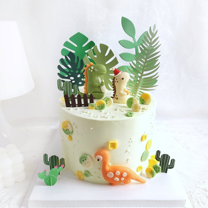 Dinosaur Desert Cake 6 Inch (with Toy) - YippiiGift