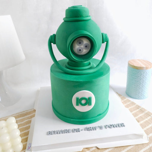 Green Lantern Cake 6 Inch (Full Fondant) - YippiiGift
