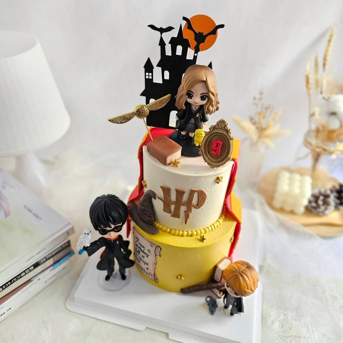 Harry Potter Two Tier Cake 4 Inch + 6 Inch (Buttercream) - YippiiGift