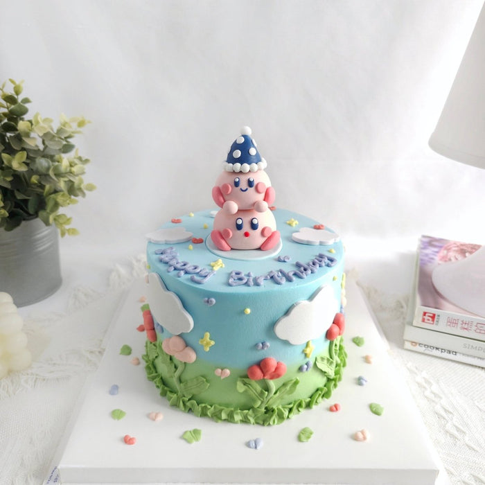 Kirby Cake 6 Inch (Fondant) - YippiiGift