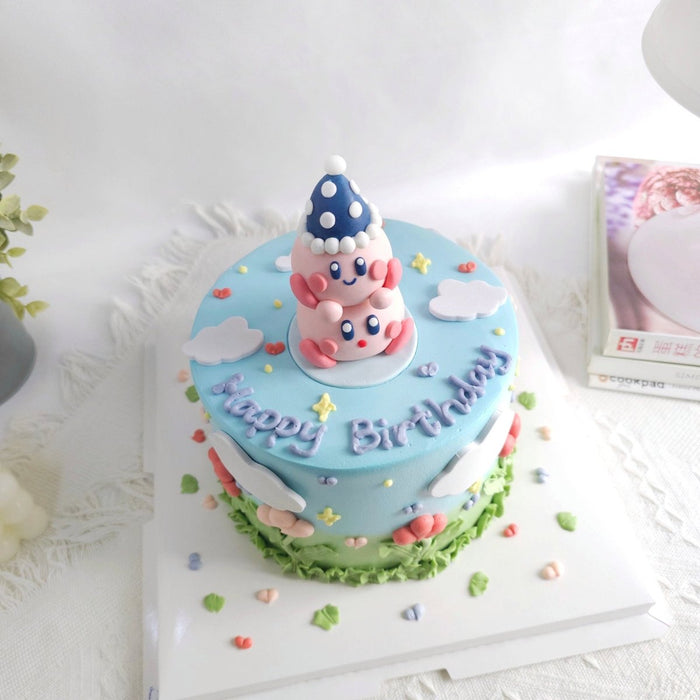 Kirby Cake 6 Inch (Fondant) - YippiiGift
