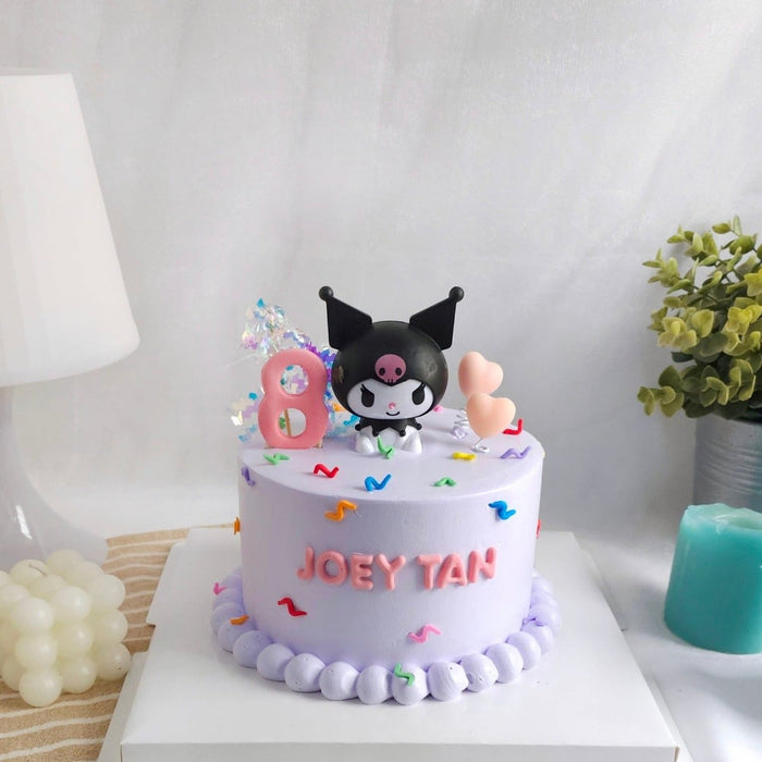 Kuromi Colorful Cake 6 Inch (with Toy) - YippiiGift
