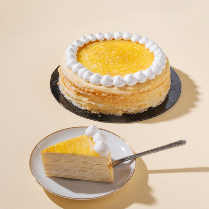 Lemon Cheese Mille Crepe Cake - YippiiGift
