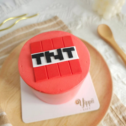 Minecraft TNT Cake 2D Fondant 3 Inch - YippiiGift