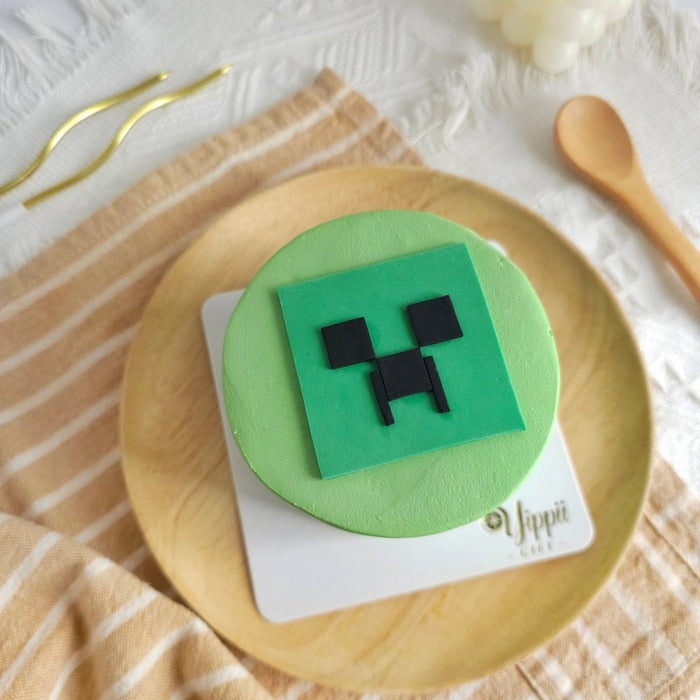 Minecraft Zombie Cake 2D Fondant 3 Inch - YippiiGift