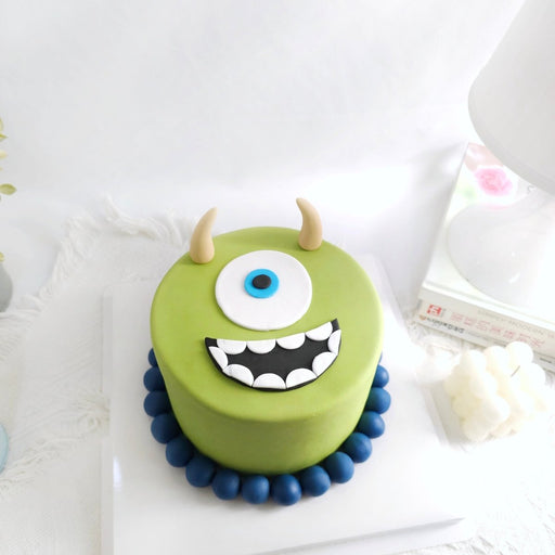 Monster Inc Mike Cake 6 Inch (Full Fondant) - YippiiGift