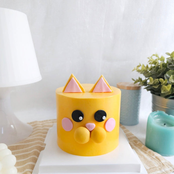Orange Cat Cake 5 Inch - YippiiGift
