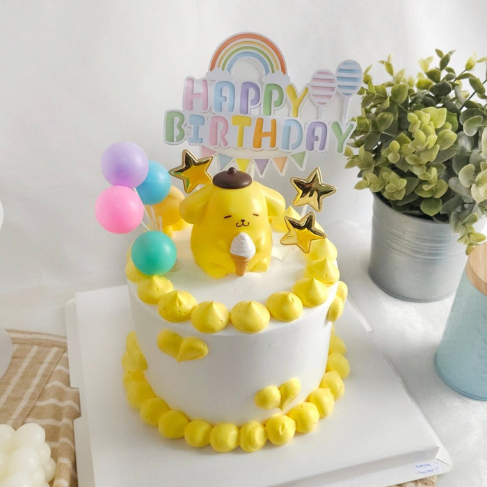 Pompompurin Cake 6 Inch (With Toy) - YippiiGift
