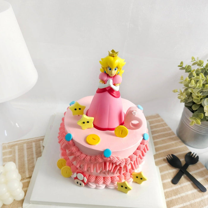 Princess Peach Pink Cake 6 Inch - YippiiGift