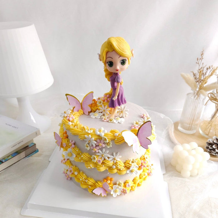Rapunzel Cake 6"D 5.5"H (Buttercream) - YippiiGift
