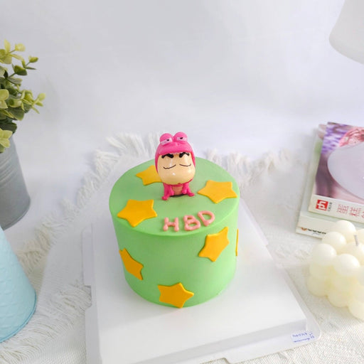 Sleepy Shin - Chan Cake D4" H3.5" (with Toy) - YippiiGift