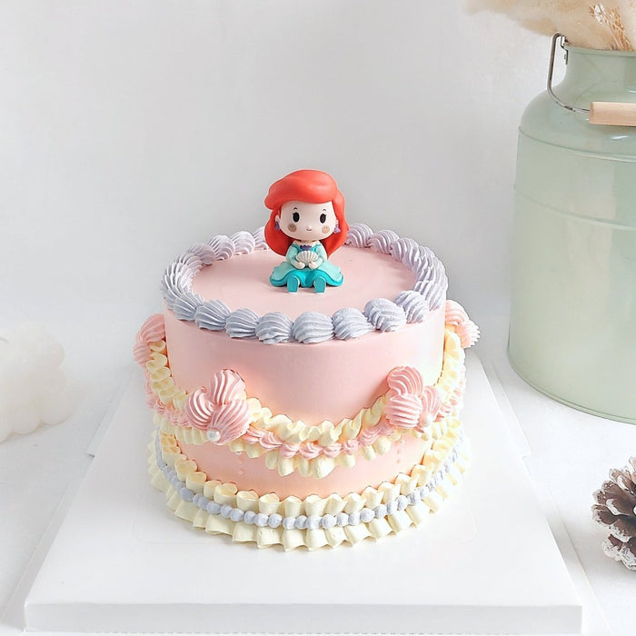 Ariel Princess Cake 6 Inch - YippiiGift