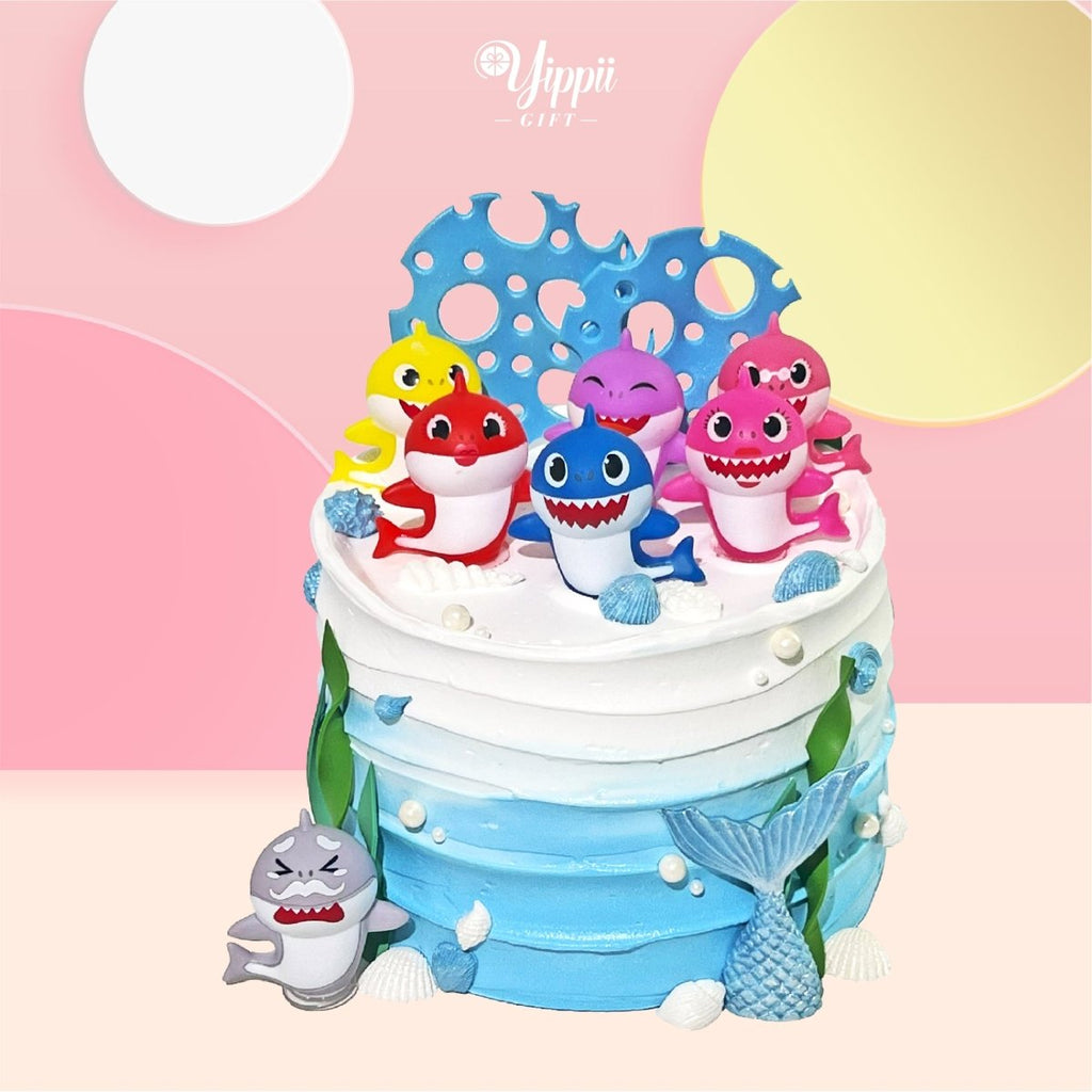 Baby Shark Family Cake 6 inch (Toy) - YippiiGift