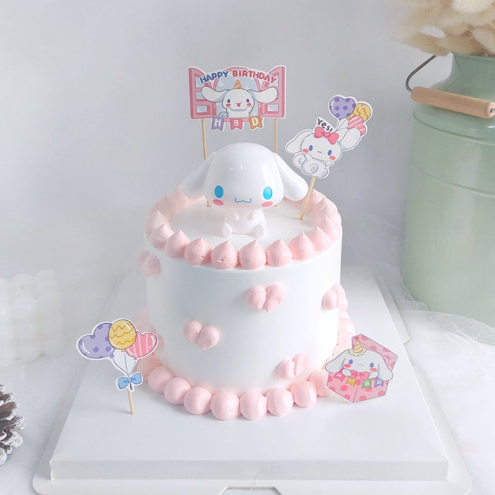 Cinnamoroll Cake 6 inch Pink (With Toy) - YippiiGift