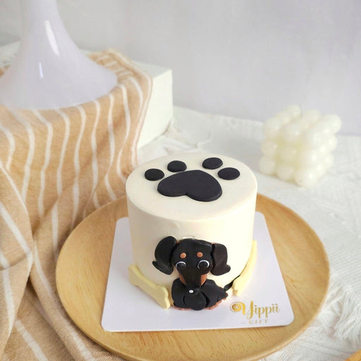 Dachshund Dog 2D Design Cake 3 Inch - YippiiGift