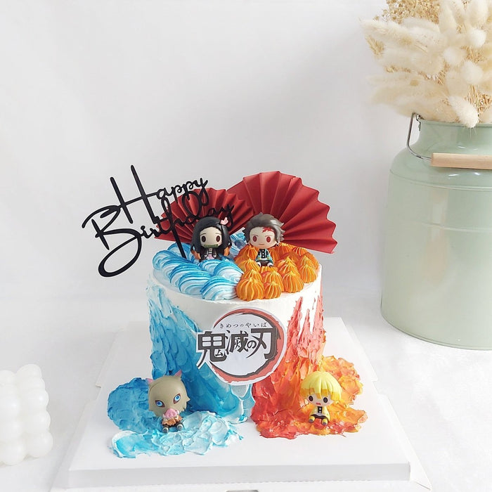 Demon Slayer Anime Cake 6 Inch - YippiiGift