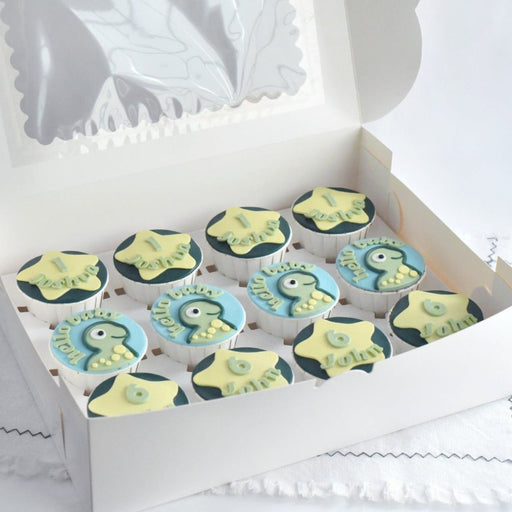 Dinasaur Cupcake (Fondant) 9pcs - YippiiGift