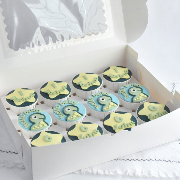 Dinasaur Cupcake (Fondant) 9pcs - YippiiGift