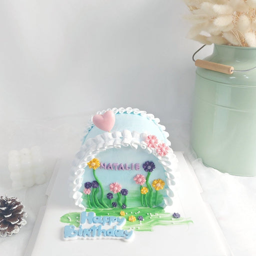 Flower Garden Cake 6 Inch - YippiiGift