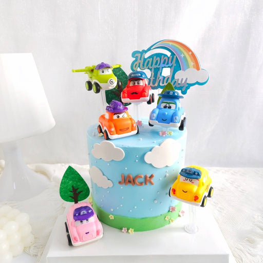 Flying Cars Cake D6" H5" (With Toy) - YippiiGift