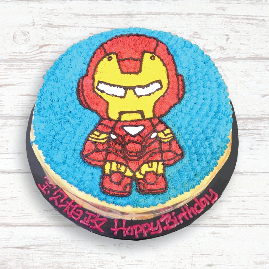 Iron Man (full body) Mille Crepe Cake (2D) - YippiiGift