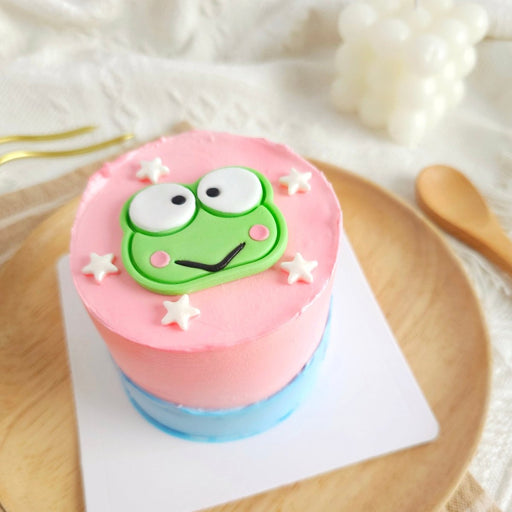 Keroppi Cake 2D Fondant 3 Inch - YippiiGift