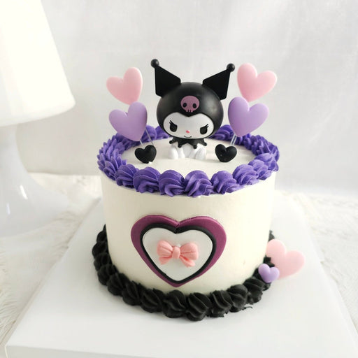 Kuromi Cake 6 Inch (With Toy) - YippiiGift