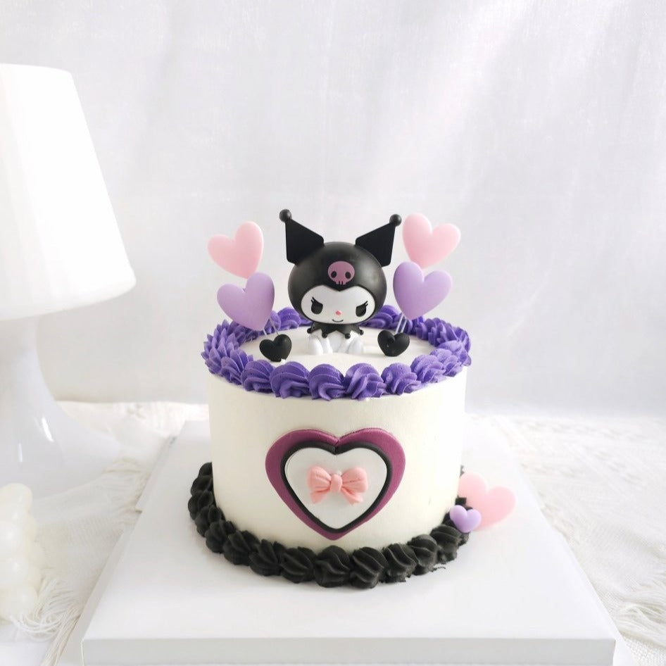 Kuromi Cake 6 Inch (With Toy) - YippiiGift