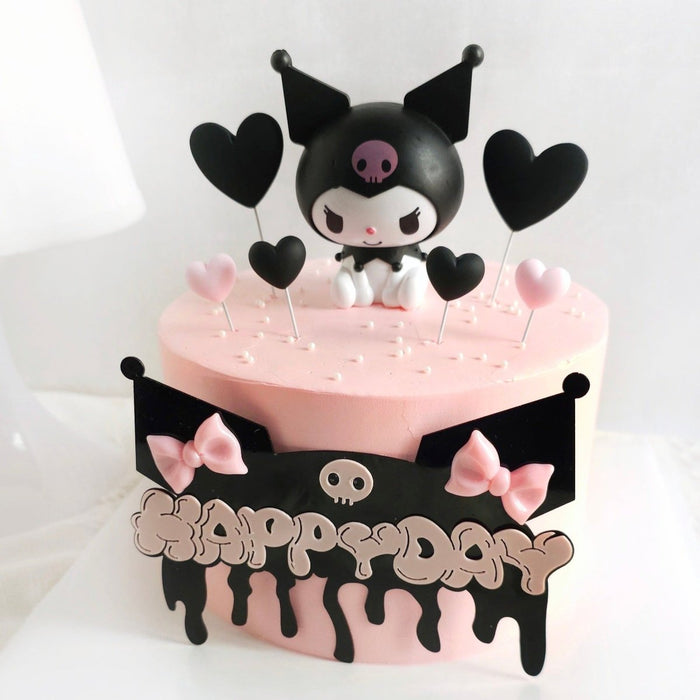 Kuromi Pink Cake 6 Inch (With Toy) - YippiiGift