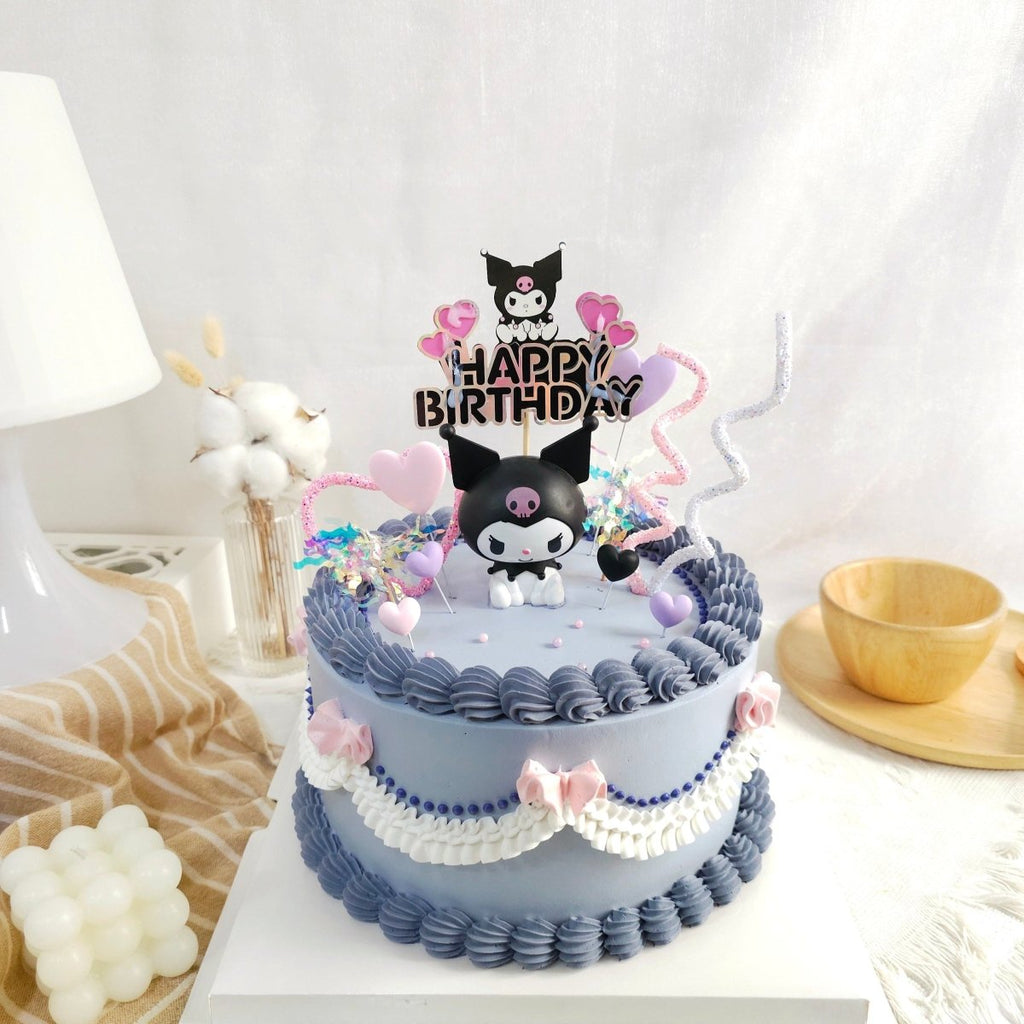 Light Purple Kuromi Cake 8 inch (With Toy) - YippiiGift