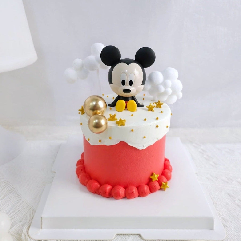 Mickey Mouse Cake D4" H3.5" (with Toy) - YippiiGift