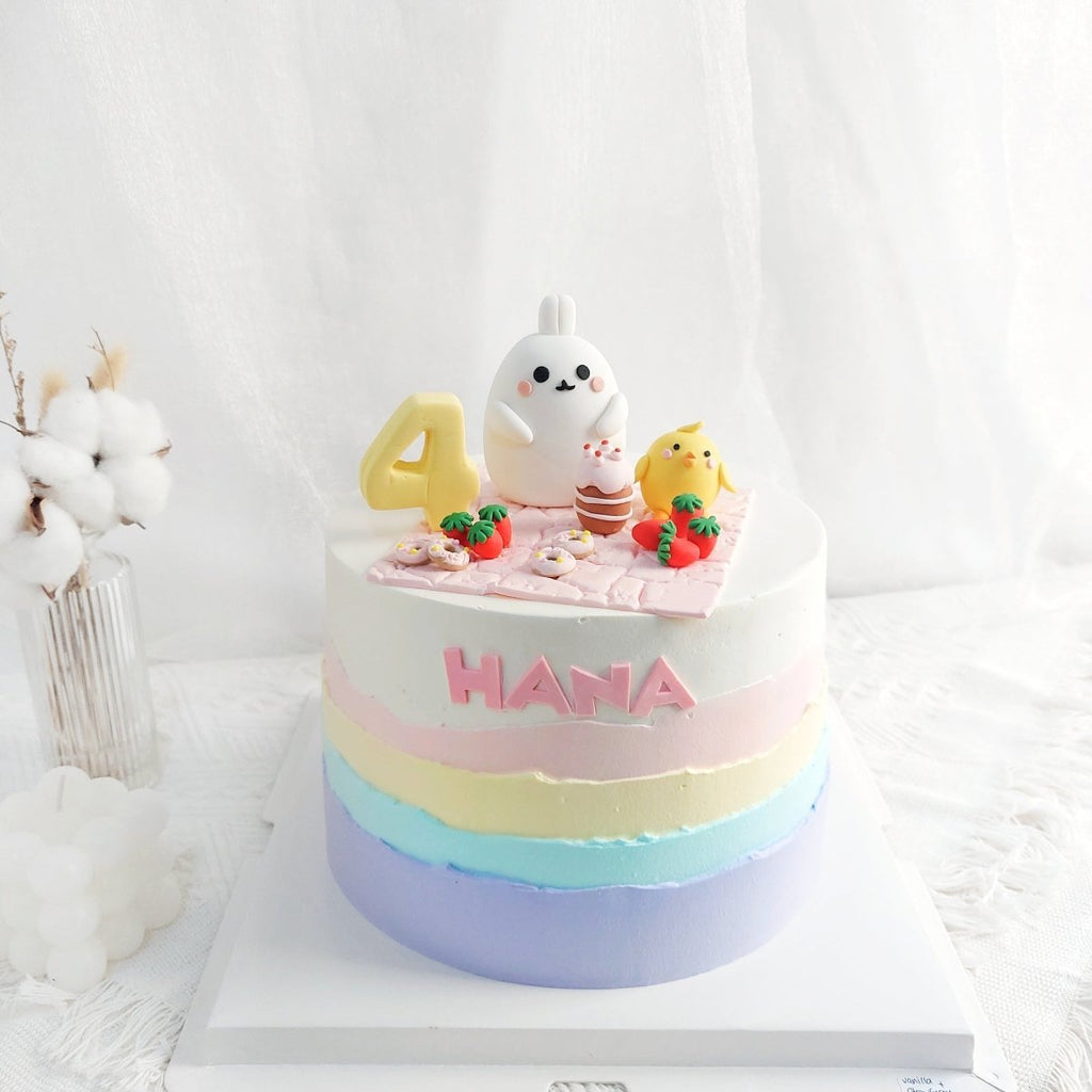 Molang Cake D 7 Inch H 5.5 Inch - YippiiGift