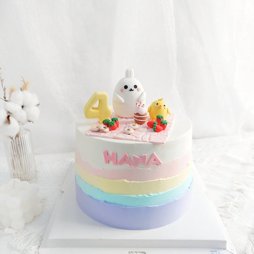 Molang Cake D 7 Inch H 5.5 Inch - YippiiGift