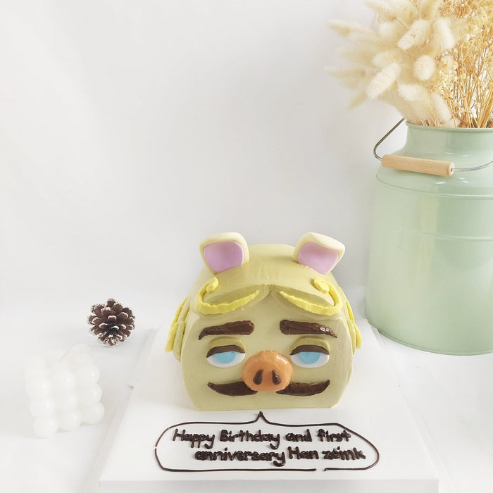 Mr Pig Cake 6 Inch - YippiiGift