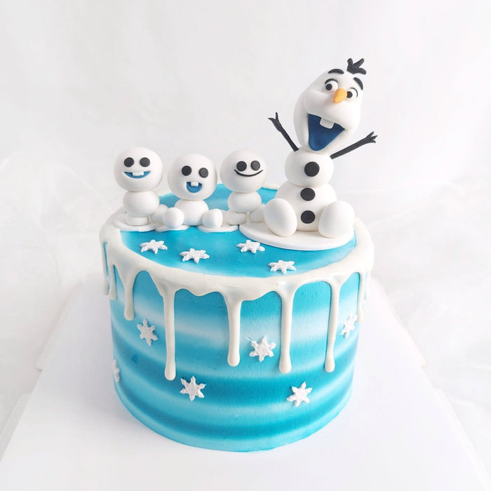 Olaf Cake 6 Inch (Fondant) - YippiiGift