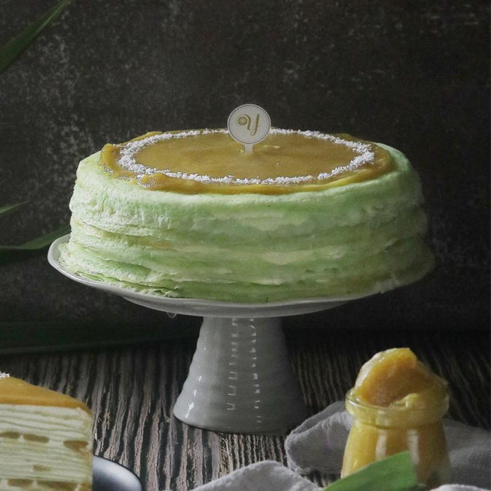 Pandan Kaya Mille Crepe Cake - YippiiGift