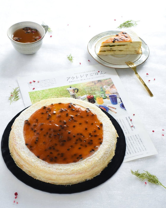 Passion Fruit Pistachio Mille Crepe Cake Delivery - YippiiGift