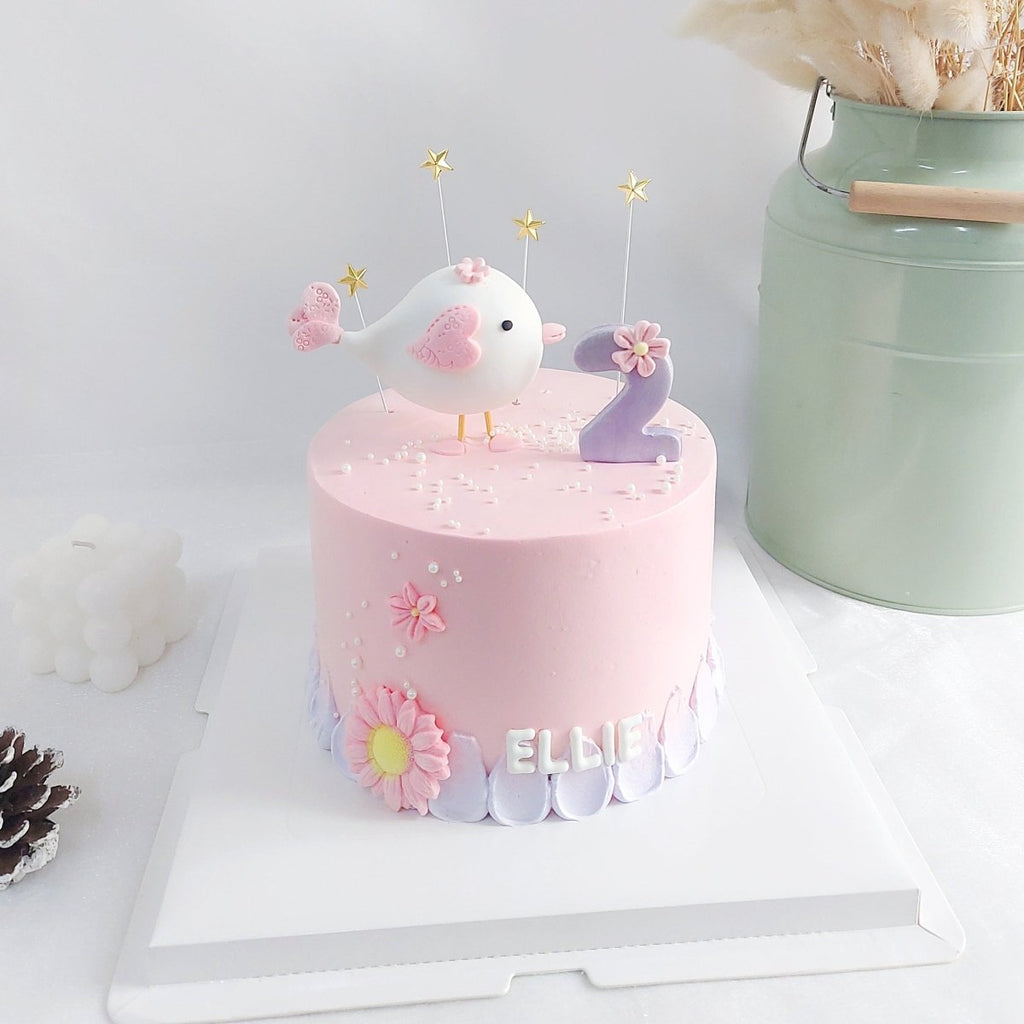 Pink Bird Cake 6 Inch - YippiiGift