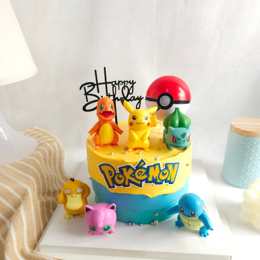 Pokemon Tri Color Cake 6 Inch - YippiiGift