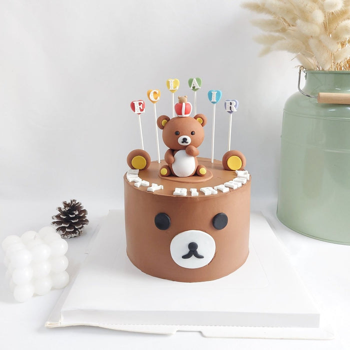 Rilakkuma Cake 6 Inch (Fondant) - YippiiGift