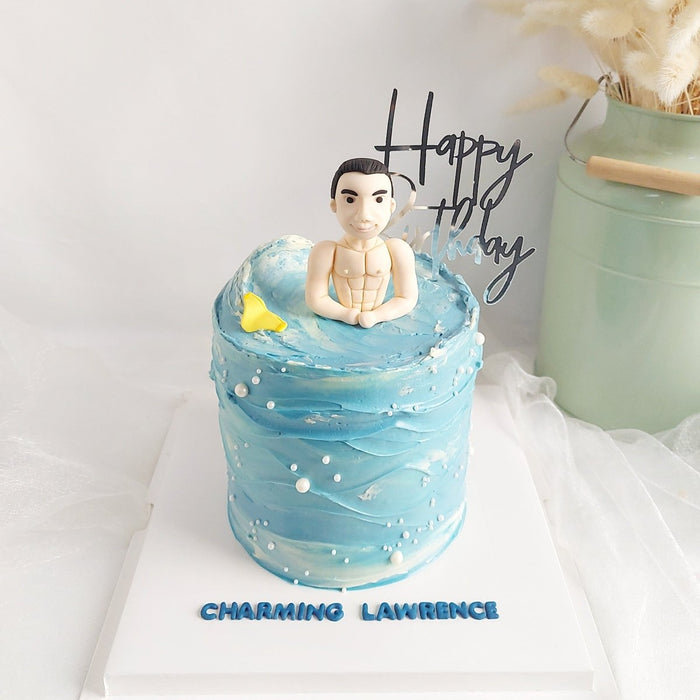 Swim Champ Cake 6 Inch - YippiiGift