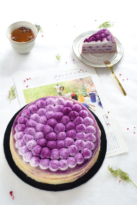 Taiwanese JiuFen Purple Sweet Potato Mille Crepe Cake - YippiiGift