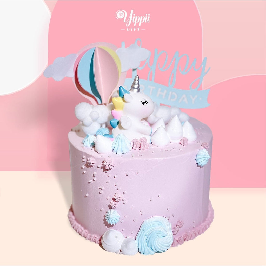 Unicorn Cake 6 Inch (With Toy) - YippiiGift